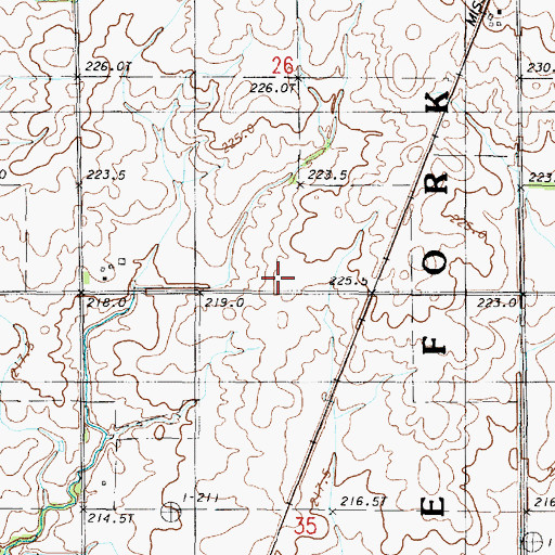 Topographic Map of Walters School (historical), IL