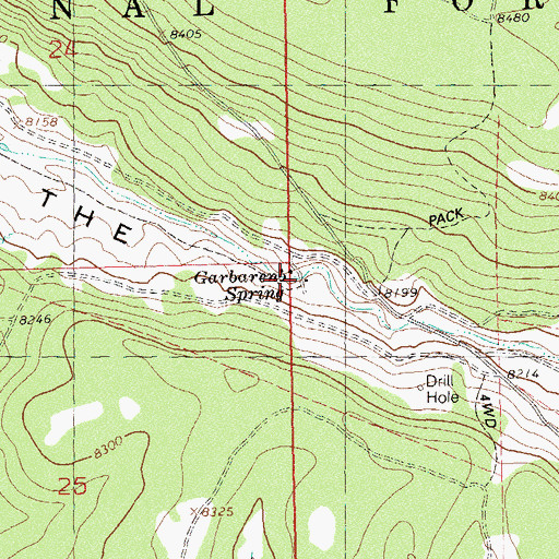 Topographic Map of Garbarero Spring, CO