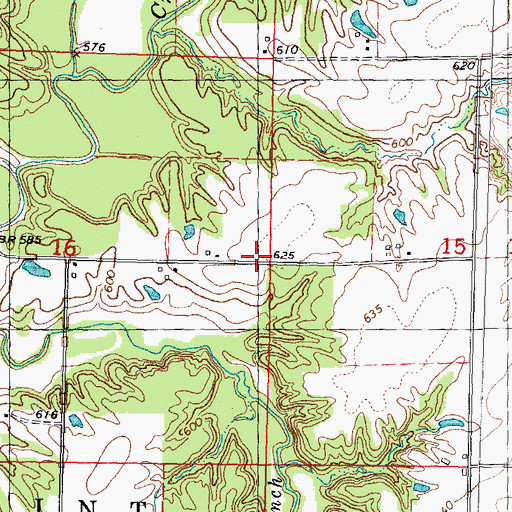 Topographic Map of Centerview School (historical), IL