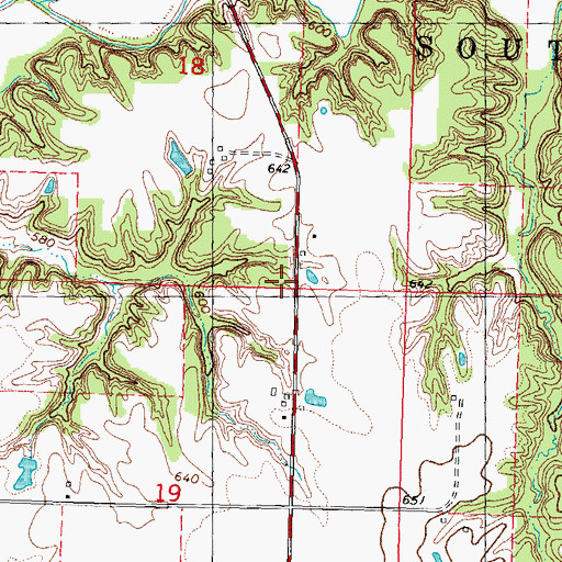 Topographic Map of Douglas School (historical), IL