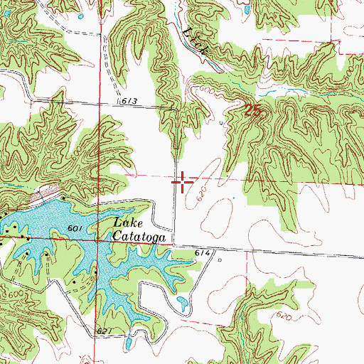 Topographic Map of East Liberty School (historical), IL