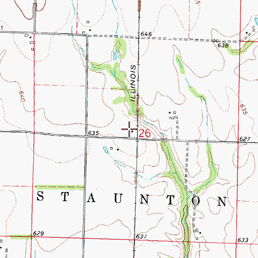 Topographic Map of Eichmeyer School (historical), IL