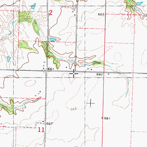 Topographic Map of Hazel Green School (historical), IL