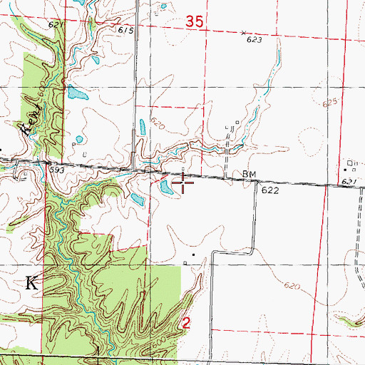 Topographic Map of Long Point School (historical), IL