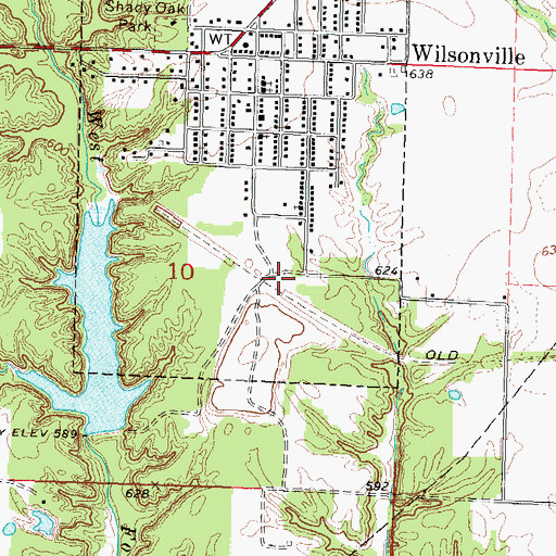 Topographic Map of Mine Number 4, IL