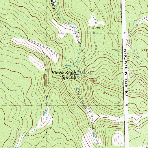 Topographic Map of Black Snag Reservoir, CO