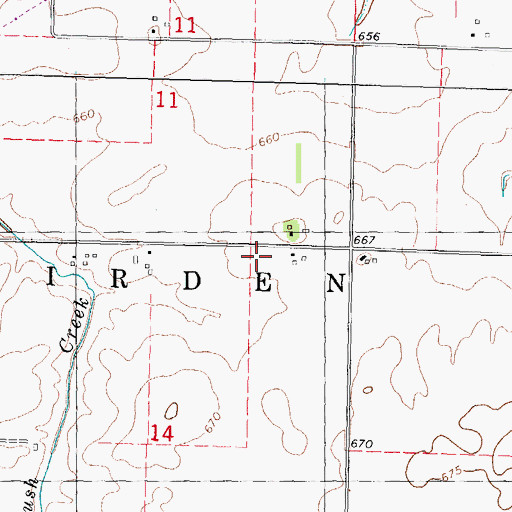 Topographic Map of Star School (historical), IL