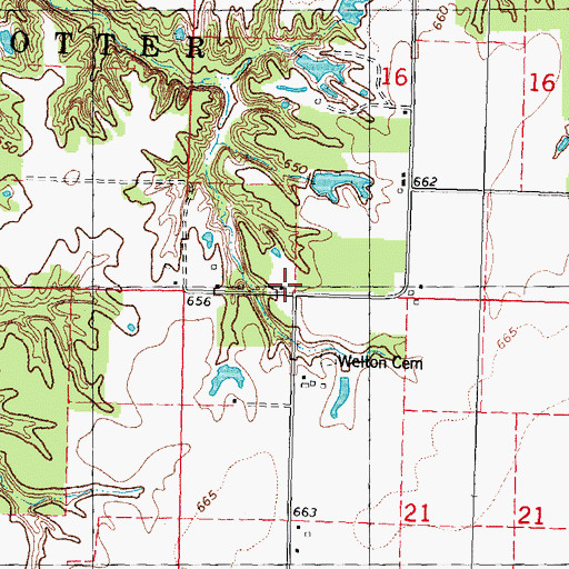 Topographic Map of Victory School (historical), IL