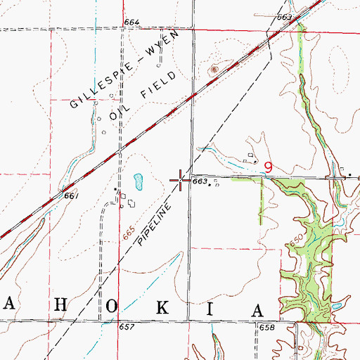 Topographic Map of Yoch School (historical), IL