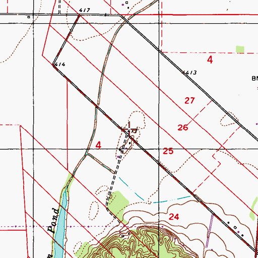 Topographic Map of Bellewood School (historical), IL
