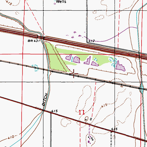 Topographic Map of Beman (historical), IL