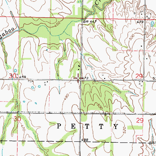 Topographic Map of Fyffe School (historical), IL