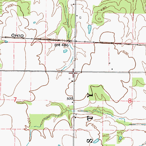 Topographic Map of Hadley School (historical), IL