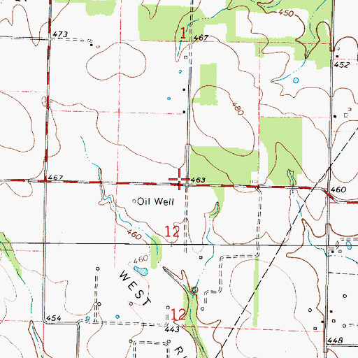Topographic Map of Prairie School (historical), IL