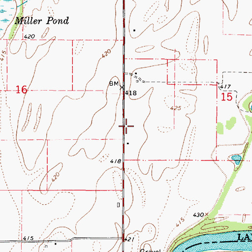 Topographic Map of Rising Sun School (historical), IL