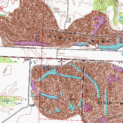 Topographic Map of Charter Oak School (historical), IL