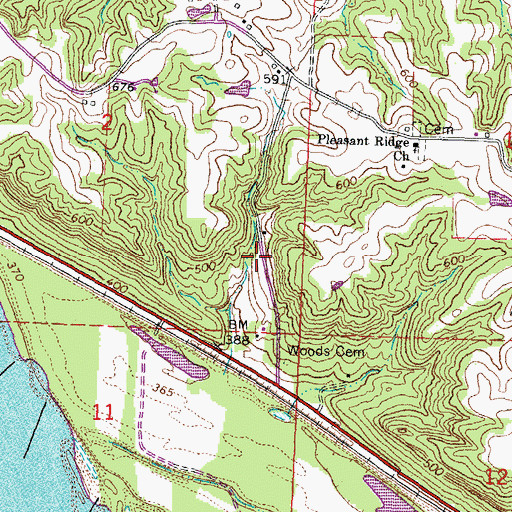 Topographic Map of Clifton School (historical), IL