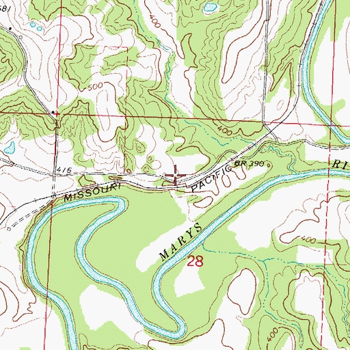Topographic Map of Clores, IL