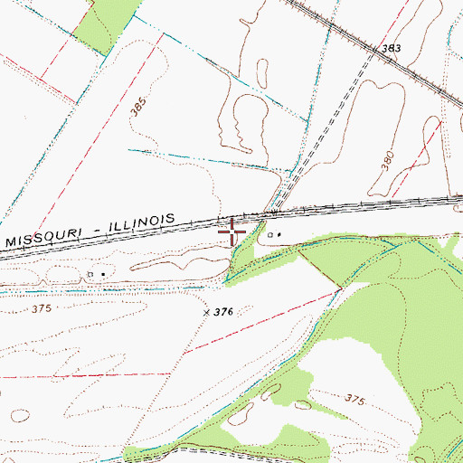 Topographic Map of Hughes School (historical), IL