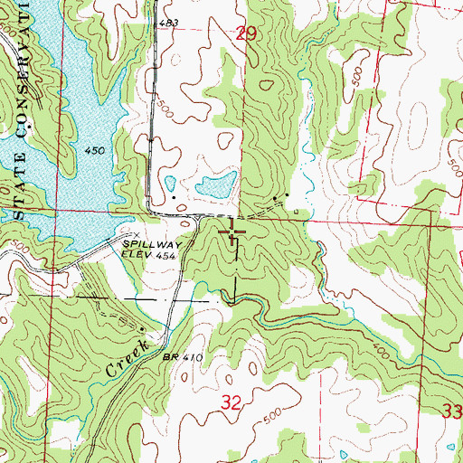Topographic Map of Logan School (historical), IL