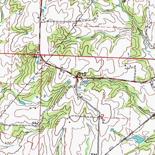 Topographic Map of Maple Hill School (historical), IL