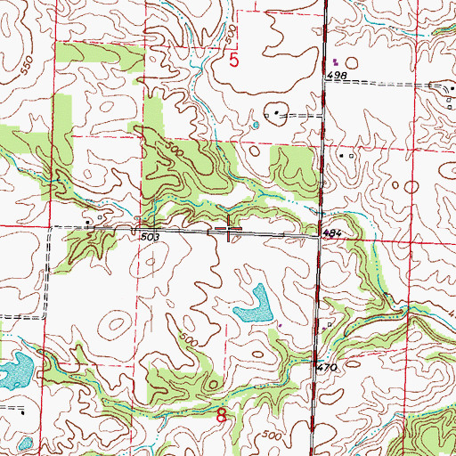 Topographic Map of Perry Ridge School (historical), IL