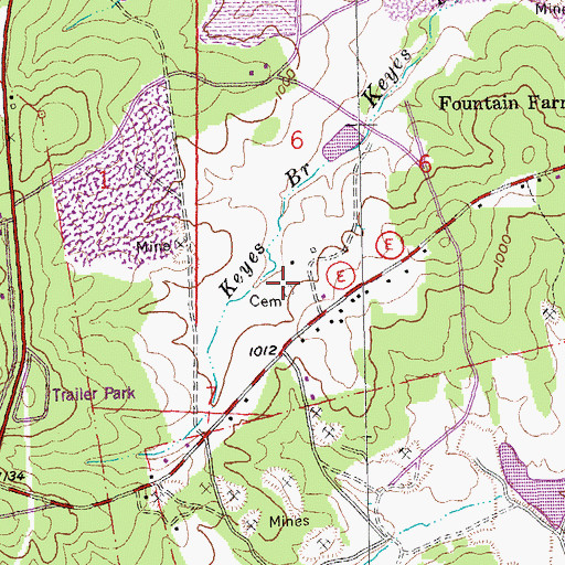 Topographic Map of Mc Gready Family Cemetery, MO