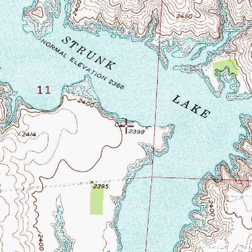 Topographic Map of Hammond Cemetery, NE