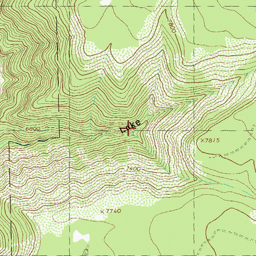 Topographic Map of Cow Canyon, CO