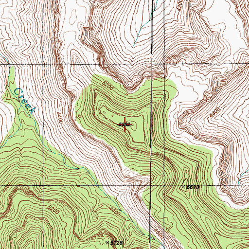 Topographic Map of Berry Butte, AZ