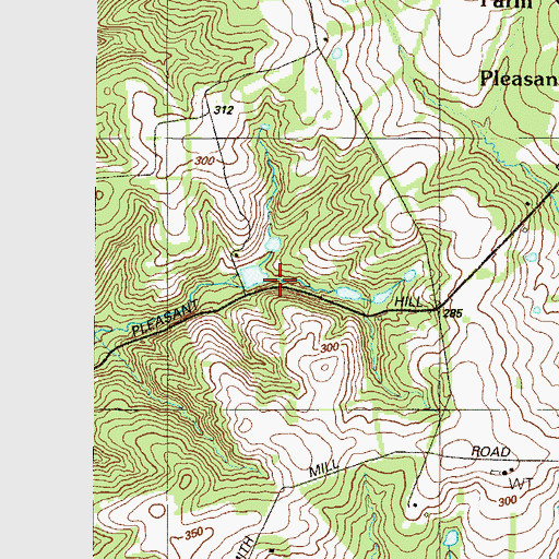 Topographic Map of Wood Duck Run, DE