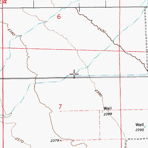 Topographic Map of Crystal, NV