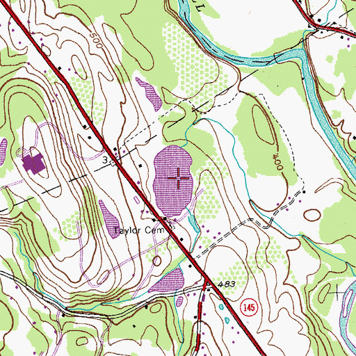 Topographic Map of Rockefeller Lake, NY