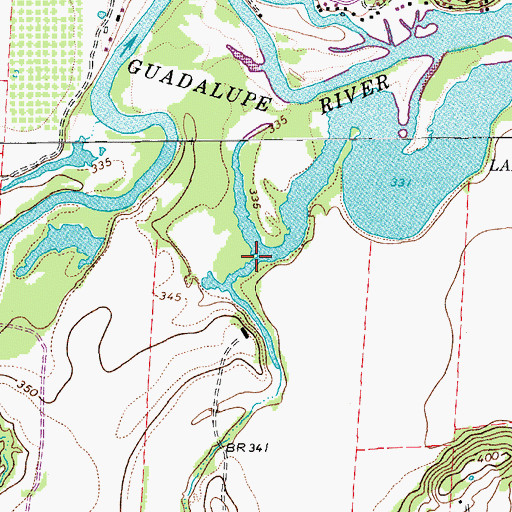 Topographic Map of Dullnig Creek, TX