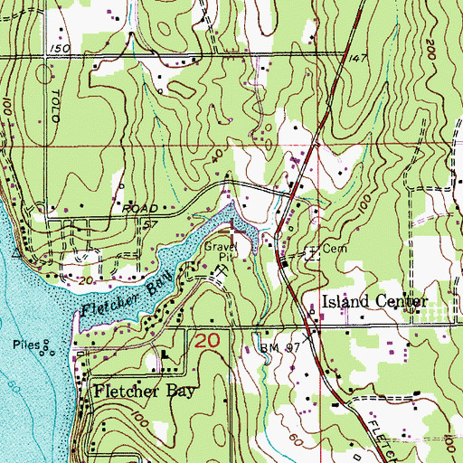 Topographic Map of Issei Creek, WA