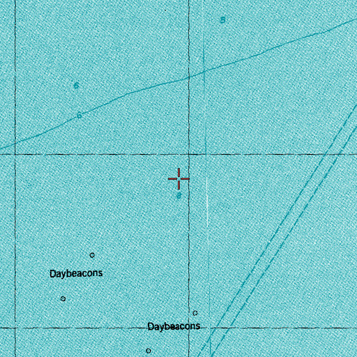 Topographic Map of Matagorda Bay, TX