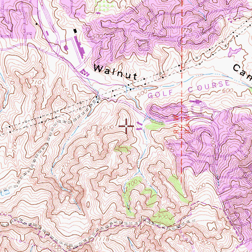 Topographic Map of Anaheim Hills Saddle Club, CA