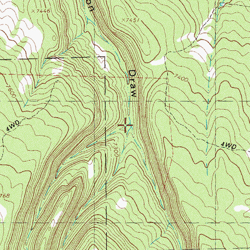 Topographic Map of Canyon East, CO