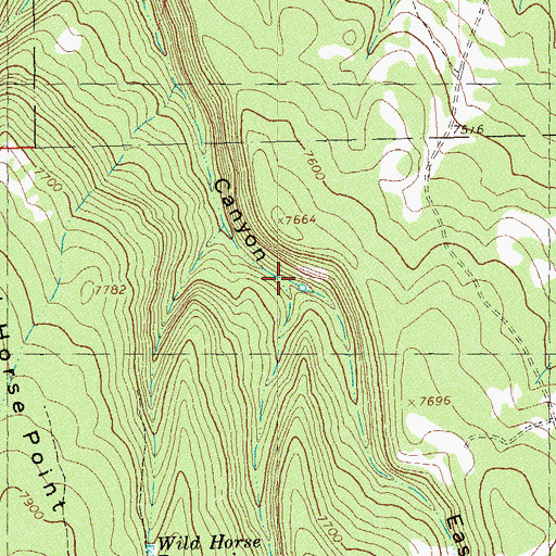 Topographic Map of Rock Spring Draw, CO