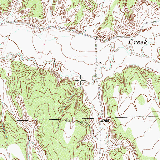 Topographic Map of Hunt Creek, CO