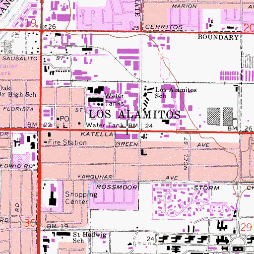 Topographic Map of John Douglas French Center for Alzheimers Disease, CA