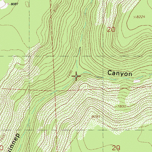 Topographic Map of Far Draw, CO