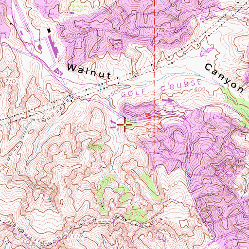 Topographic Map of Oak Park, CA