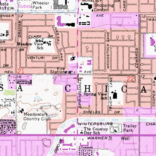 Topographic Map of Carr Park, CA