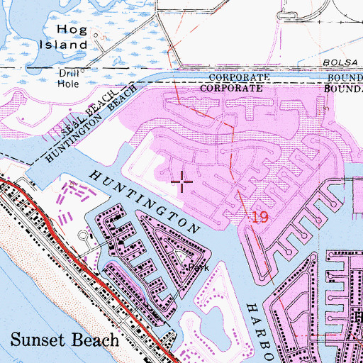 Topographic Map of French Park, CA