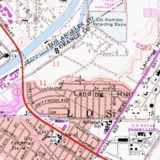 Topographic Map of Gum Grove Park, CA