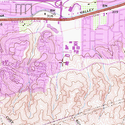 Topographic Map of Imperial Elementary School, CA
