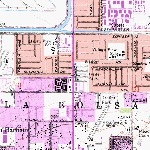Topographic Map of Skandia Mobile Country Park, CA