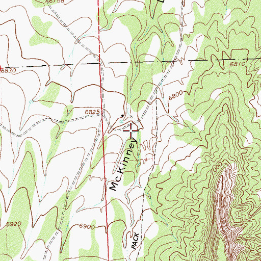 Topographic Map of Pine Creek, CO