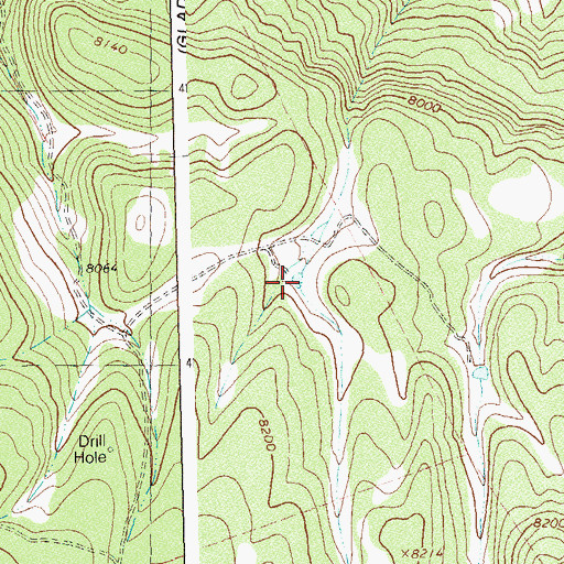Topographic Map of Snag Reservoir, CO